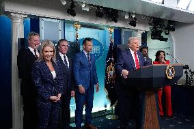 Donald Trump Holds A Press Conference - Washington DC