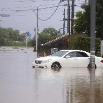 Torrential rain in Kumamoto Pref.