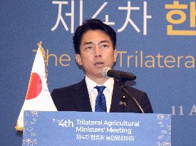 Japan, S. Korea, China farm ministers' meeting in Incheon