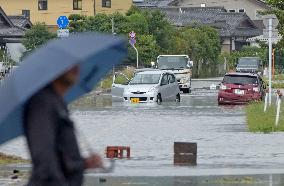 Torrential rain in Kumamoto Pref.
