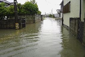 Torrential rain in Kumamoto Pref.