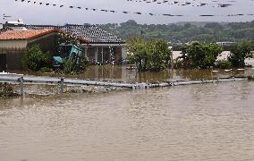 Torrential rain in Kumamoto Pref.