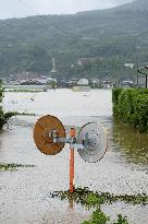 Torrential rain in Kumamoto Pref.