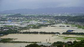 Torrential rain in Kumamoto Pref.