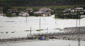 Torrential rain in Kumamoto Pref.