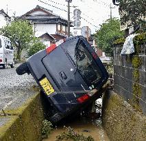 Aftermath of torrential rain in Kumamoto Pref.