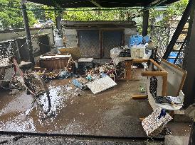 Aftermath of torrential rain in Kumamoto Pref.