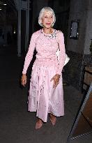 Helen Mirren Returns to Hotel After Tonight Show Appearance - NYC