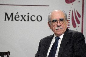 Mexican President Claudia Sheinbaum Holds Briefing Conference - Mexico