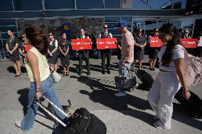 Silent Protest at Vancouver International Airport - Canada