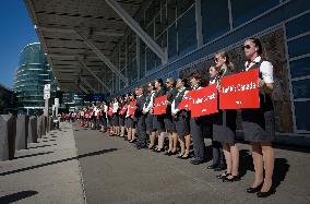 Silent Protest at Vancouver International Airport - Canada