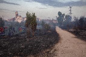 Firefighters Battle 'Fire Whirls' in Northern Spain