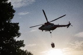 Firefighters Battle 'Fire Whirls' in Northern Spain