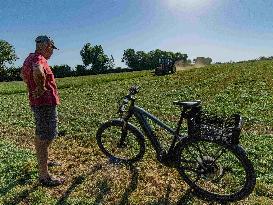 Farming in Aveyron During The Heatwave - France