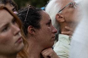 Vigil For Palestinian Journalists Killed By Israeli Forces - Washington DC