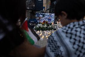 Vigil For Palestinian Journalists Killed By Israeli Forces - Washington DC