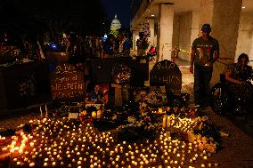 Vigil For Palestinian Journalists Killed By Israeli Forces - Washington DC