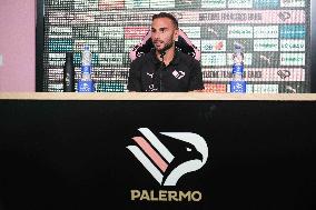 CALCIO - Serie B - Presentation of Palermo FC's new signing, Francesco Bardi