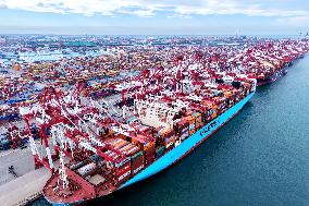Qingdao Port Foreign Trade Container