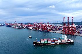 Qingdao Port Foreign Trade Container