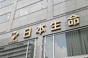 Nippon Life Insurance Company signboard and logo