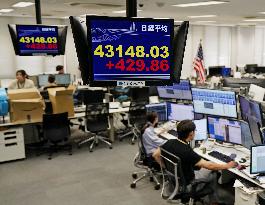 Nikkei stock index sets new intraday high
