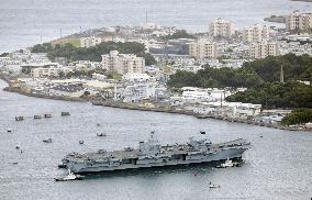 Prince of Wales carrier visits U.S. base in Yokosuka