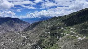 Winding Road in Tibet
