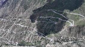 Winding Road in Tibet
