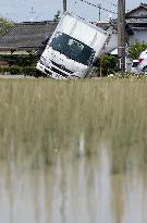 Aftermath of torrential rain in southwestern Japan