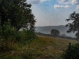Storm and Hail in Aveyron - France