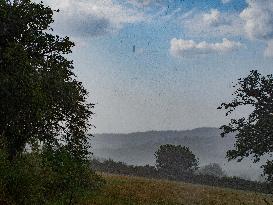 Storm and Hail in Aveyron - France