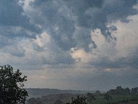 Storm and Hail in Aveyron - France