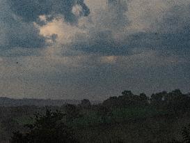 Storm and Hail in Aveyron - France