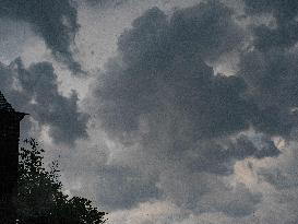 Storm and Hail in Aveyron - France