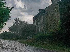 Storm and Hail in Aveyron - France