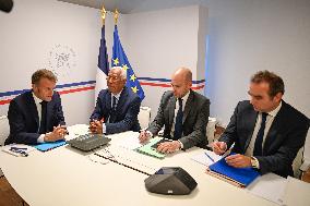 Video Conference Between European Heads of State - Bormes-les-Mimosas