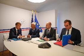 Video Conference Between European Heads of State - Bormes-les-Mimosas