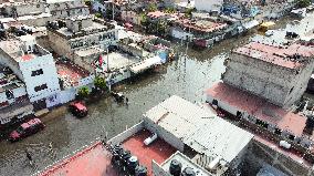 Valley of Mexico Flooded Due The Heavy Rains - Mexico