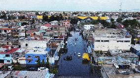Valley of Mexico Flooded Due The Heavy Rains - Mexico