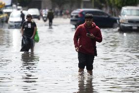 Valley of Mexico Flooded Due The Heavy Rains - Mexico