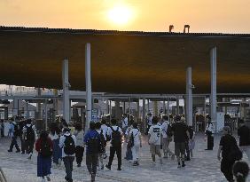 Osaka expo after subway disruption
