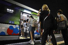 Osaka expo after subway disruption
