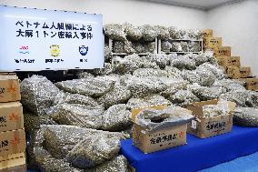 Seized cannabis in Tokyo