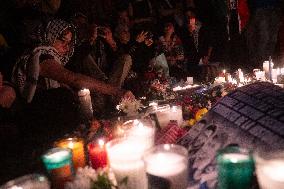 Vigil To Demand Justice For Palestinian journalists Killed In Gaza - Mexico