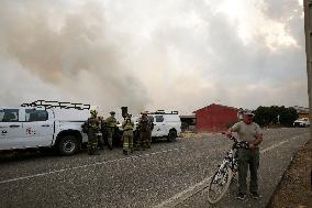 Forest Fires Continue to Burn in Northern Spain