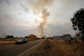 Forest Fires Continue to Burn in Northern Spain