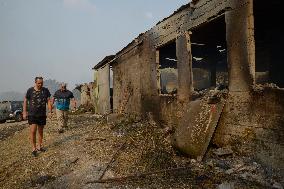 Forest Fires Continue to Burn in Northern Spain