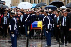 Colombian Hopeful Candidate Miguel Uribe Turbay Funeral Honors