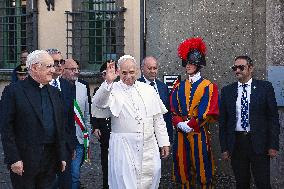 Pope Leo XIV Arrives in His Summer Residence - Italy